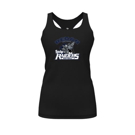 [FT0TRBBK-FYS-LOGO1] Decker Racerback Tank Top (Female Youth S, Black, Logo 1)