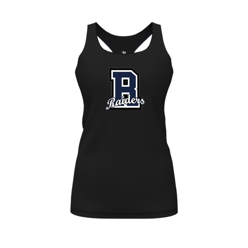 [FT0TRBBK-FYS-LOGO2] Decker Racerback Tank Top (Female Youth S, Black, Logo 2)