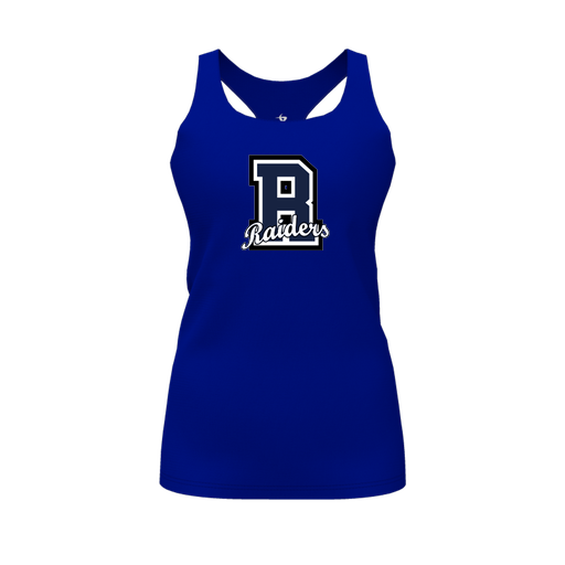 [FT0TRBRY-FYS-LOGO2] Decker Racerback Tank Top (Female Youth S, Royal, Logo 2)