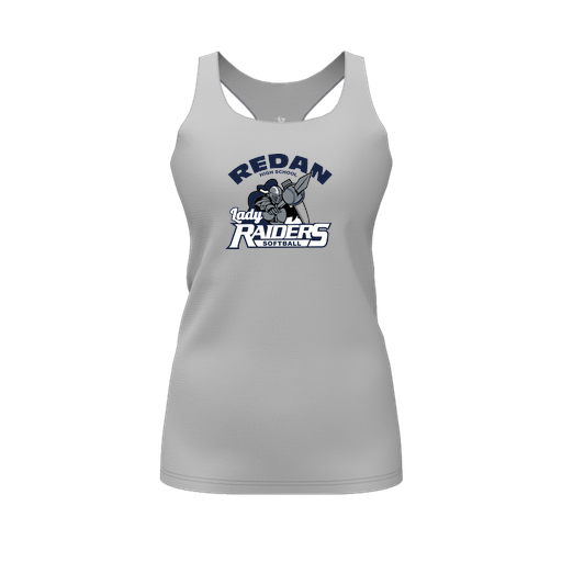 [FT0TRBGY-FYS-LOGO1] Decker Racerback Tank Top (Female Youth S, Gray, Logo 1)