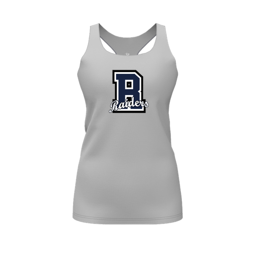 [FT0TRBGY-FYS-LOGO2] Decker Racerback Tank Top (Female Youth S, Gray, Logo 2)