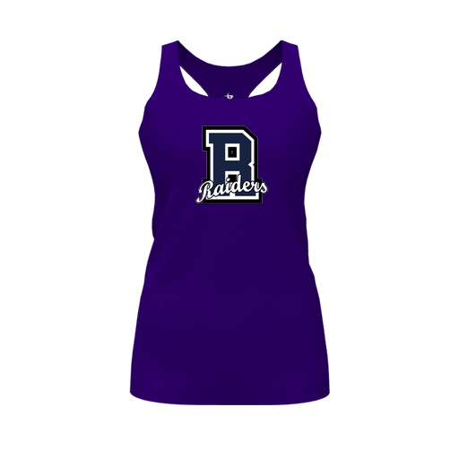 [FT0TRBPP-FYS-LOGO2] Decker Racerback Tank Top (Female Youth S, Purple, Logo 2)