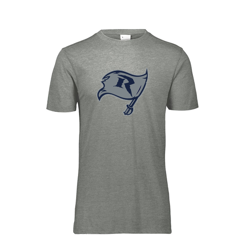 [FTSCUBGY-AS-LOGO3] Decker Men's Tri-Blend T-Shirt - Short Sleeve (Adult S, Gray, Logo 3)