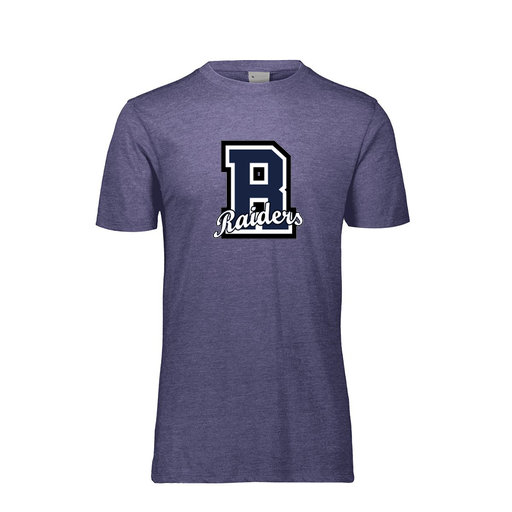 [FTSCUBNV-YS-LOGO2] Decker Youth Tri-Blend T-Shirt - Short Sleeve (Youth S, Navy, Logo 2)