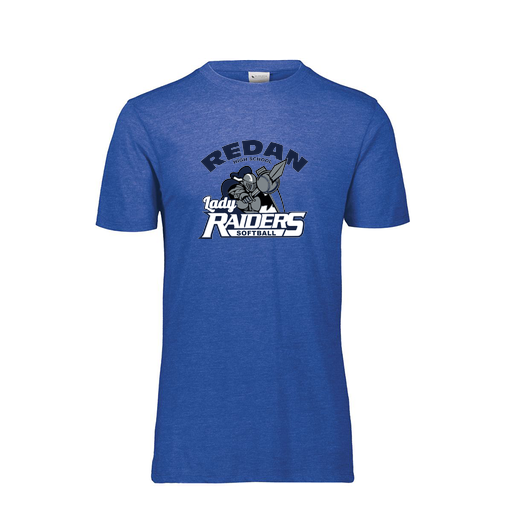 [FTSCUBRY-YS-LOGO1] Decker Youth Tri-Blend T-Shirt - Short Sleeve (Youth S, Royal, Logo 1)