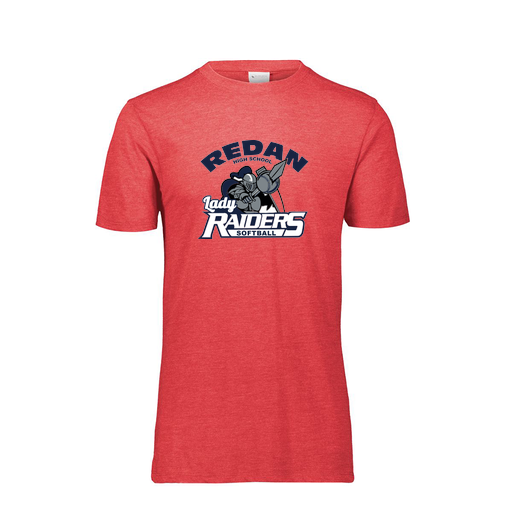 [FTSCUBRD-YS-LOGO1] Decker Youth Tri-Blend T-Shirt - Short Sleeve (Youth S, Red, Logo 1)