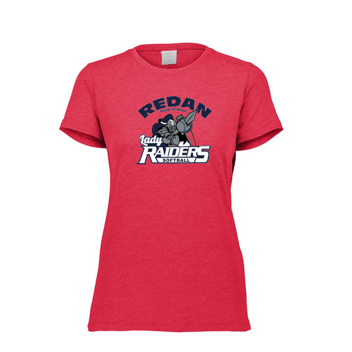 [FTSCUBRD-FAXS-LOGO1] Decker Women's Tri-Blend T-Shirt - Short Sleeve (Female Adult XS, Red, Logo 1)