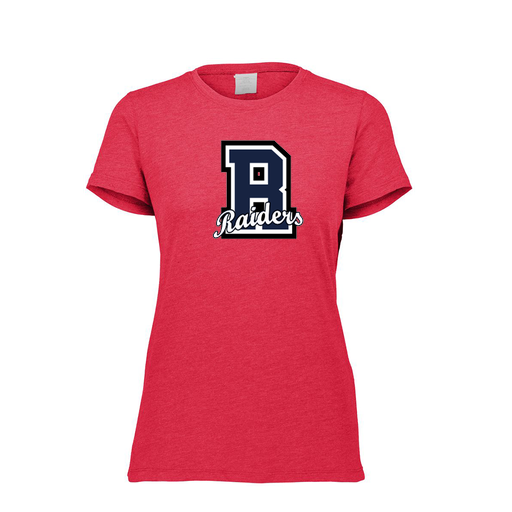 [FTSCUBRD-FAXS-LOGO2] Decker Women's Tri-Blend T-Shirt - Short Sleeve (Female Adult XS, Red, Logo 2)
