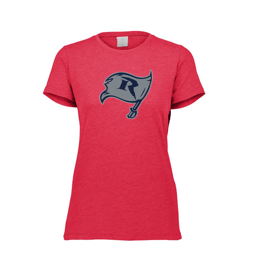 [FTSCUBRD-FAXS-LOGO3] Decker Women's Tri-Blend T-Shirt - Short Sleeve (Female Adult XS, Red, Logo 3)