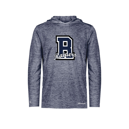 [FOLHCGNV-AS-LOGO2] Decker Men's Charge Hoodie (Adult S, Navy, Logo 2)