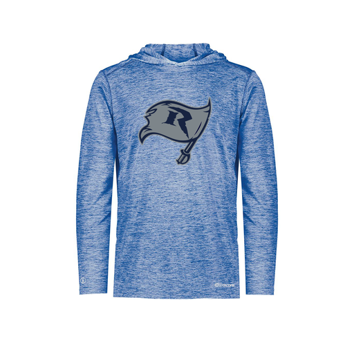 [FOLHCGRY-YS-LOGO3] Decker Youth Charge Hoodie (Youth S, Royal, Logo 3)