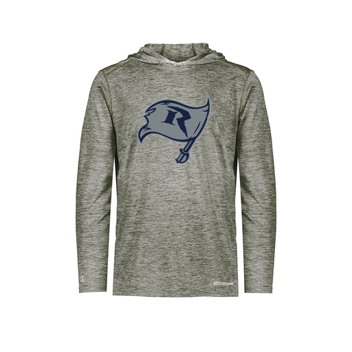 [FOLHCGGY-YS-LOGO3] Decker Youth Charge Hoodie (Youth S, Gray, Logo 3)