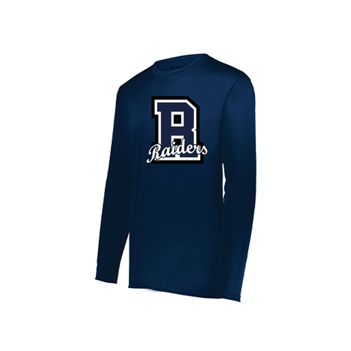 [222822.065.XS-LOGO2] Men's LS Smooth Sport Shirt (Adult XS, Navy, Logo 2)