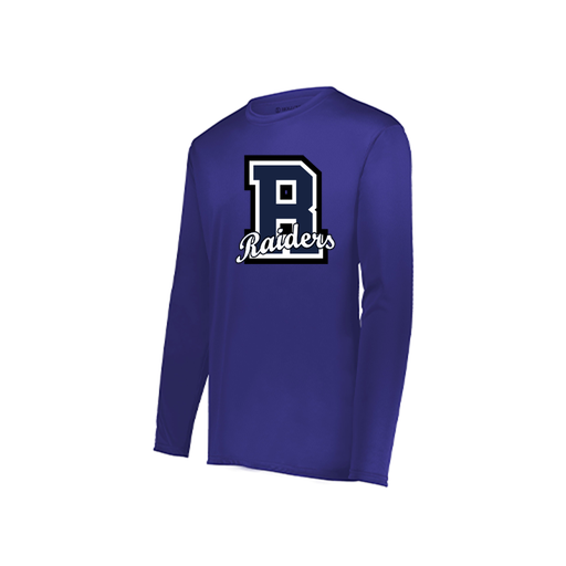 [222822.747.XS-LOGO2] Men's LS Smooth Sport Shirt (Adult XS, Purple, Logo 2)