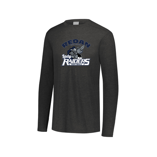 [FTLCUBBK-AXS-LOGO1] Decker Men's Tri-Blend T-Shirt - Long Sleeve (Adult XS, Black, Logo 1)