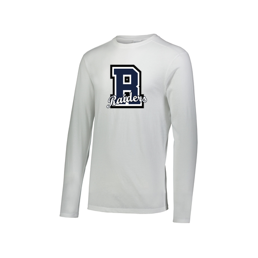 [FTLCUBWH-AXS-LOGO2] Decker Men's Tri-Blend T-Shirt - Long Sleeve (Adult XS, White, Logo 2)