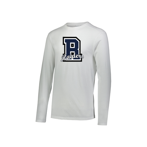 [FTLCUBWH-YS-LOGO2] Decker Youth Tri-Blend T-Shirt - Long Sleeve (Youth S, White, Logo 2)